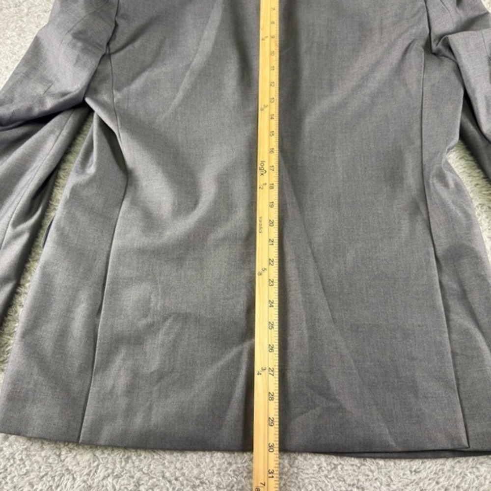 Lorenzo Bruno Mens Grey Tuxedo Suit 2pc Peak Lapel YM62N 42L 36W New - Picture 9 of 16